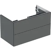 Geberit Waschtischunterschrank One 88,8x50,4x47cm, lava/lackiert m, 2 Laden