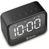 Denver EC-53B, Digitaler Wecker, Rechteck, Schwarz, Drinnen, Erwachsener, LCD
