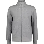 Gant Sweatshirt "Sweatjacke Regular Shield Full Zip Sweat", Herren, Gr. 3XL, grau, Obermaterial: 87% Baumwolle CO. 13% Polyester PES., Sweatshirts Sweatshirt