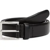 Tommy Hilfiger Ledergürtel "HUDSON 3.0 cm breit", Herren, Gr. 100, schwarz, Rindsleder, unifarben, Gürtel Ledergürtel, Größenverstellbar