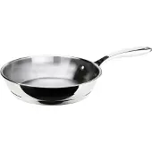 Inoxibar Bratpfanne - - Ø 24 cm - Ergonomischer Griff - Geeignet für alle Herdarten, inklusive Induktion - Edelstahl