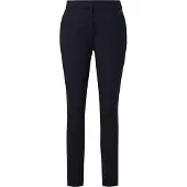Comma Anzughose , Damen, Gr. 34, N-Gr, blau (navy), Stoff, Obermaterial: 48% Polyamid, 42% Viskose, 10% Elasthan, unifarben, slim fit knöchelfrei, Hosen Anzughose, mit Viskose und Slim fit