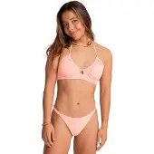 Billabong Bikini-Hose "Tanlines", Damen, Gr. M, rosa (peach tart), Obermaterial: 91% Polyester, 9% Elasthan., Badehosen Bikini-Hose