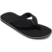Quiksilver Sandale "Molokai Layback", Herren, Gr. 6(39), schwarz-weiß (schwarz, weiß, schwarz), Obermaterial: Synthetikmaterial / Außensohle: Moosgummi., Schuhe Sandale