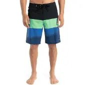 Quiksilver Boardshorts "Surfsilk Straight Leg 20", Herren, Gr. 38(XXL), Normalgrößen, blau (nebulas blau bloomfade), Obermaterial: 88% Polyester, 12% Elasthan., Hosen Boardshorts