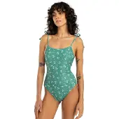 Billabong Badeanzug "In The Green Lena", Damen, Gr. M, grün (island grün), Recycling-Polyester, Badeanzüge Badeanzug