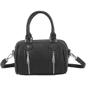 Gallantry Paris Gallantry, Schultertasche Baguette Damen mit Anhänger Hund, Schwarz