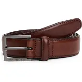 Tommy Hilfiger Ledergürtel "HUDSON LEATHER 3.0 cm breit", Herren, Gr. 110, braun (coffee bean), Web, Rindsleder, unifarben, Gürtel Ledergürtel, Größenverstellbar