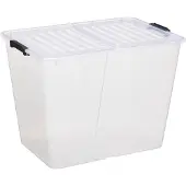 PLAST TEAM Aufbewahrungsbox HOME BOX FLEX 65 Liter transparent