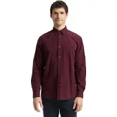 Tom Tailor Langarmhemd , Herren, Gr. 3XL, N-Gr, rot (rot vichy check), Web, Obermaterial: 100% Baumwolle, kariert, regular fit normal, 1-Knopf-Manschette, Hemden Langarmhemd, mit Karomuster
