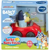 Vtech Spielzeug-Auto "Tut Tut Baby Flitzer, Blueys Cabrio", rot (bunt), Spielzeugfahrzeuge, KinderB:9,2cm H:7,5cm T:5,5cm, Kunststoff, Spielzeug-Auto, mit Licht und Sound, B:9,2cm H:7,5cm T:5,5cm