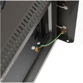 Lanberg WF11-3304-10B, Wandmontiertes Regal, 4U, 30 kg, Sperrschloss, Ablageschienen, Verbessertes Kabelmanagement