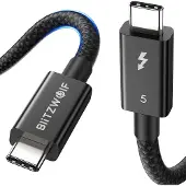BlitzWolf Bw-hdc8 240w 1.5 M Usb-c-kabel Silber Silber One Size