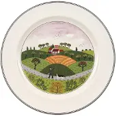 Villeroy & Boch Frühstücksteller "Frühstücksteller Jäger Design Naif ø 21 cm bunt", bunt, Speiseteller, Frühstücksteller