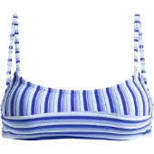 Roxy Bandeau-Bikini-Top "Party Wave", Damen, Gr. S, lila, Obermaterial: 95% Polyester, 5% Elasthan., Bikini-Oberteile Bandeau-Bikini-Top