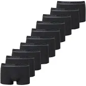 Schiesser Boxershorts UNCOVER BY "Boxershort 10PACK Shorts 10er Pack", Herren, Gr. 3XL, schwarz, Obermaterial: 95% Baumwolle CO. 5% Elasthan EL., Unterhosen Boxershorts