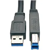 Tripp Lite U328-025, 8 m, USB A, USB B, USB 3.2 Gen 1 (3.1 Gen 1), Männlich/Männlich, Schwarz