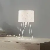 Duolla Tischlampe Mila , weiß / opal, für Kinderzimmer, Textil / Stoff / Seide, Tischlampe