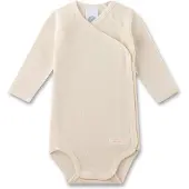 Sanetta - Kid's Wrapover Body 1/1 Wool - Merinounterwäsche Gr 56/62 beige