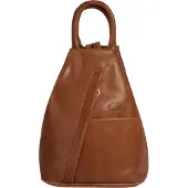 Piké Cityrucksack PIKÉ, Damen, Gr. B/H/T: 29cm x 25cm x 13cm, onesize, braun, Leder, Rindsleder, leicht glänzend, Rucksäcke Cityrucksack, echt Leder, Made in Italy