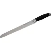 Carl Schmidt Sohn Brotmesser "SHIKOKU, 20 cm, Edelstahl rostfrei", schwarz, Klingenlänge 20cm, Edelstahl, Kunststoff, Kochmesser, Brotmesser, mit Kullenschliff