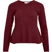 Vila Vimable Peplum Strickpullover