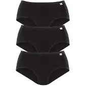 Speidel Taillenslip "Britta", Damen, Gr. 42, schwarz, Obermaterial: 95% Baumwolle, 5% Elasthan (LYCRA), unifarben, bequem, Unterhosen Taillenslip, bequem, elastisch, basic, Baumwollmix