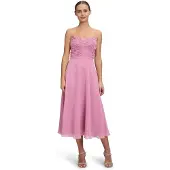 Vera Mont Abendkleid "Abendkleid mit Cut-Outs", Damen, Gr. 44, EURO, rosa (perfect rose), Obermaterial: 100% Polyester PES., Kleider Abendkleid