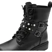 Marco Tozzi Damenschuhe Schnürstiefel Schwarz Freizeit