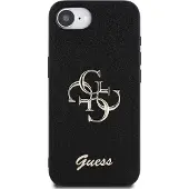 GUESS Pu Fixed Glitter 4g Metal Logo Iphone 16e Handyhülle
