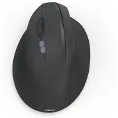 Hama EWM-600L, Linkshändig, Vertikale Ausführung, Optisch, RF Wireless + Bluetooth, 1800 DPI, Schwarz