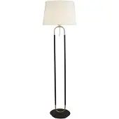 Searchlight Stehlampe Jazz 161 cm schwarz mit creme