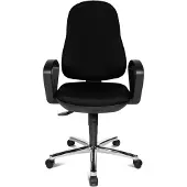 Topstar Bürodrehstuhl "Synchro Steel" schwarz