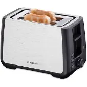 Cloer 3569 King Size Toaster Edelstahl schwarz