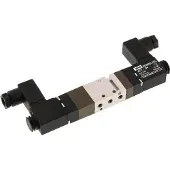 YPC 5/3 M5 Auspuff-Mittel-Magnetventil 24V AC 2-10bar/28-140psi