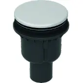 Bette BetteDown 50 Ablaufgarnitur, senkrecht, Ablaufleistung 0,6 l/s, B594-440, Farbe: Snow (weiß matt)
