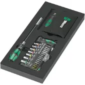 Wera 9750 Schaumstoffeinlage Kraftform Kompakt und Tool-Check PLUS Set 1, 57-teilig - 05150150001