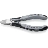 Knipex Elektronik-Seitenschneider ESD mit durchgestecktem Gelenk mit Mehrkomponenten-Hüllen 130 mm