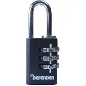 Defender Druckguss-Kombinationsvorhängeschloss TK4762 (20mm) (Multi Colour)
