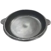 Davr Metall Bratpfanne Gussdeckel-Pfanne für Kasan 16 L Ø 46,5 cm Gusseisen mit Gussgriff