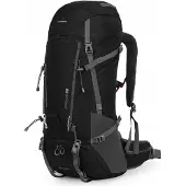Bergson Pumori 50L Belüfteter Wanderrucksack Schwarz