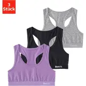 Bench . Bustier Packung, 3 im sportlichen Look mit Ringerrücken