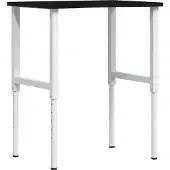 vidaXL Werkbank Dunkelbraun 80x60x(71,5-98) cm Massivholz Eiche