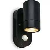 Briloner Sensor-Außenwandleuchte 3789015, schwarz, Kunststoff, GU10