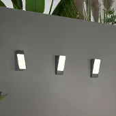 In.tec® LED Aussenwandleuchte Coupe, schwarz, Aluminium, Modern, LED Wandleuchte außen