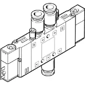 FESTO 5/2 Bistabil Luft Magnetventil QS-6 400L/Min - 196909