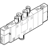 FESTO 5/3 NC Luft Magnetventil QS-8 720L/Min - 196906
