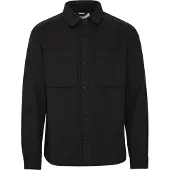 !Solid Langarmhemd SOLID "Langarmhemd SDTam", Herren, Gr. XL, N-Gr, schwarz, Obermaterial: 100% Polyester PES., Hemden Langarmhemd