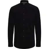 !Solid Langarmhemd SOLID "Langarmhemd SDJuan", Herren, Gr. S, N-Gr, schwarz, Obermaterial: 100% Baumwolle CO., Hemden Langarmhemd