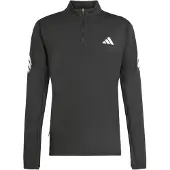 Adidas - AD365 Running Iconic Half Zip - Laufshirt Gr M grau
